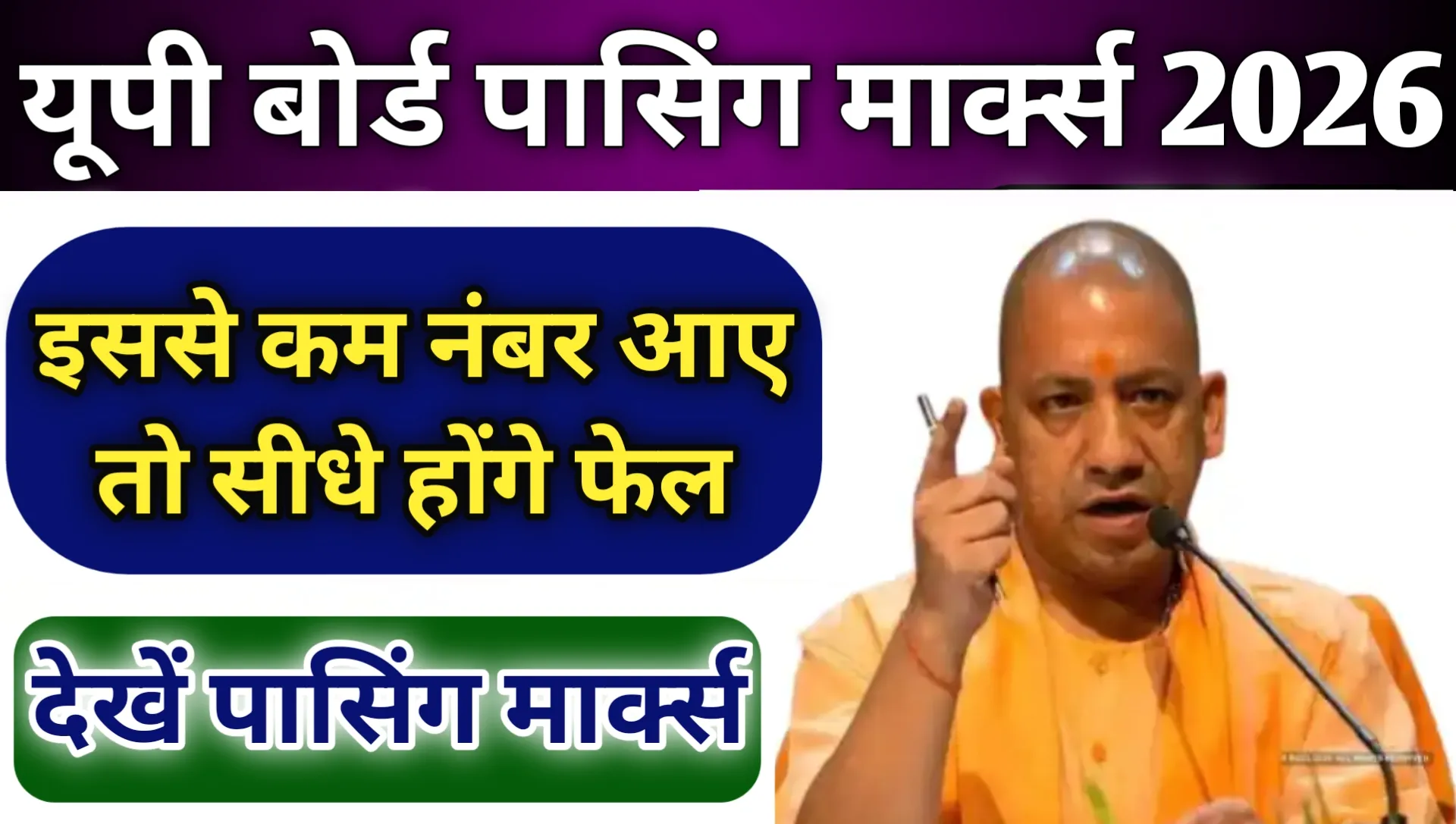 UP Board Passing Marks 2026