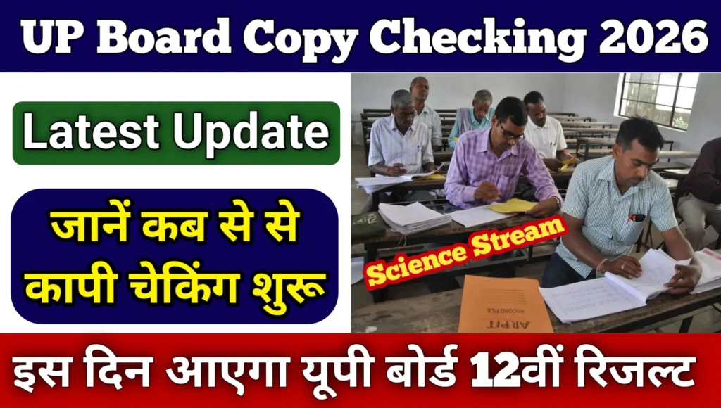 UP Board 12th Exam Copy Checking 2026