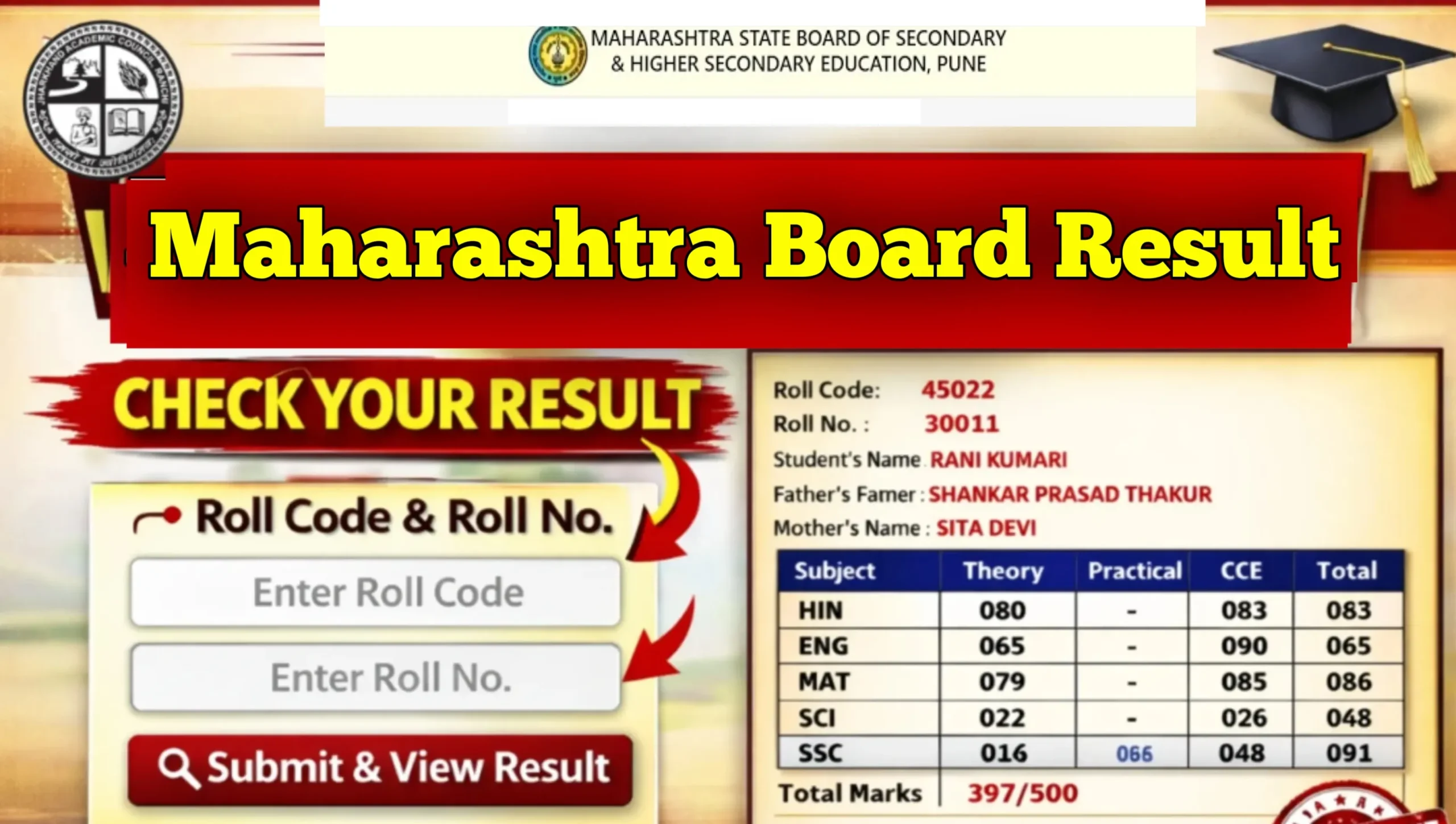 Maharashtra Board 10th 12th Result 2026 Check Kre
