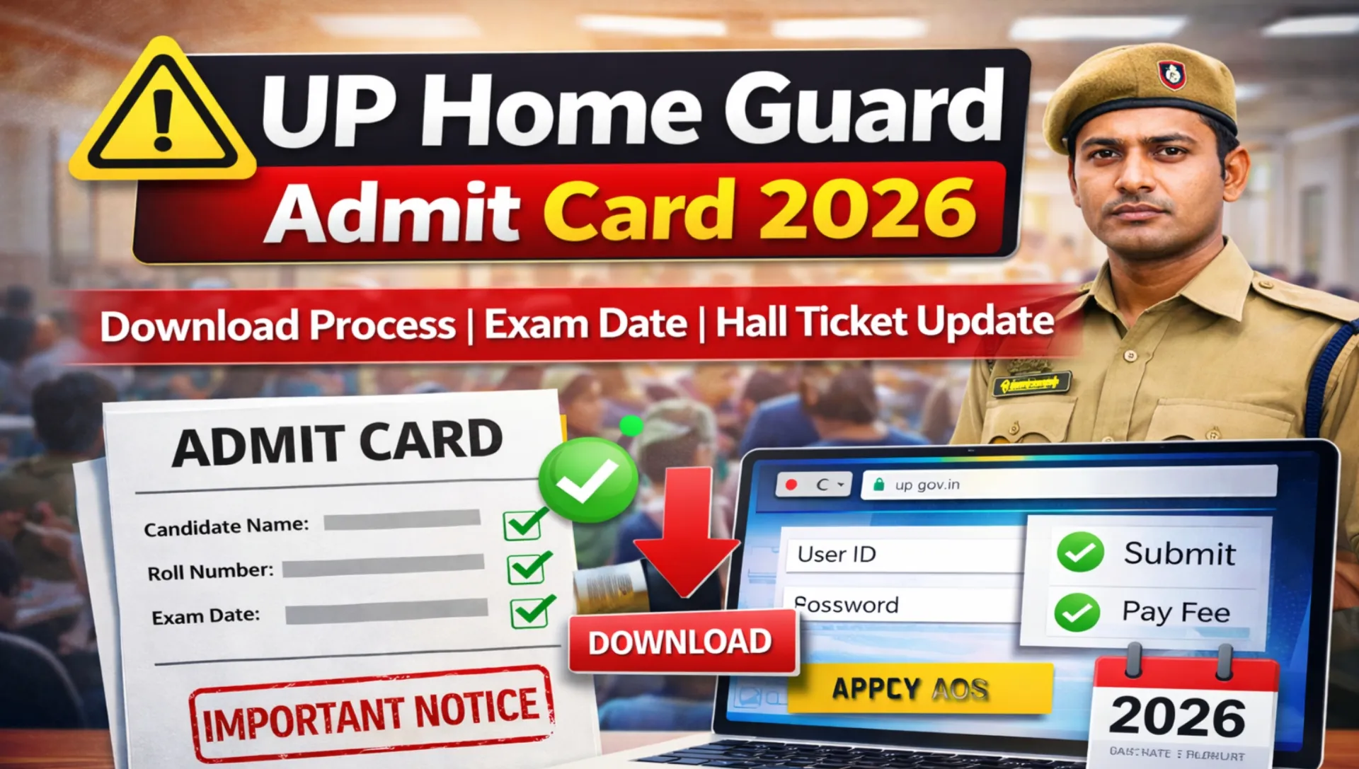 UP Homeguard Admit Card 2026