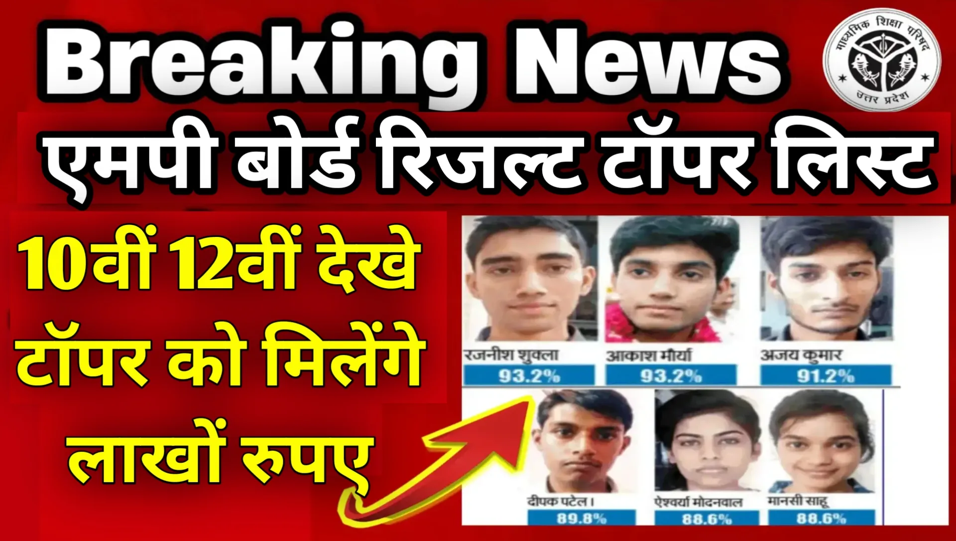 MP Board Result Topper List 2026 Class 10th 12th Live Dekhe