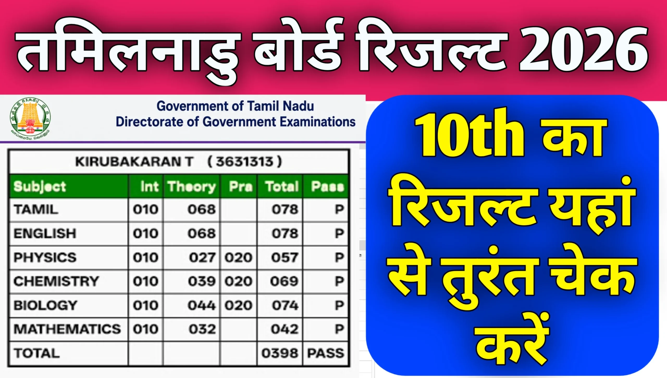 TS SSLC 10th Result 2026 Live